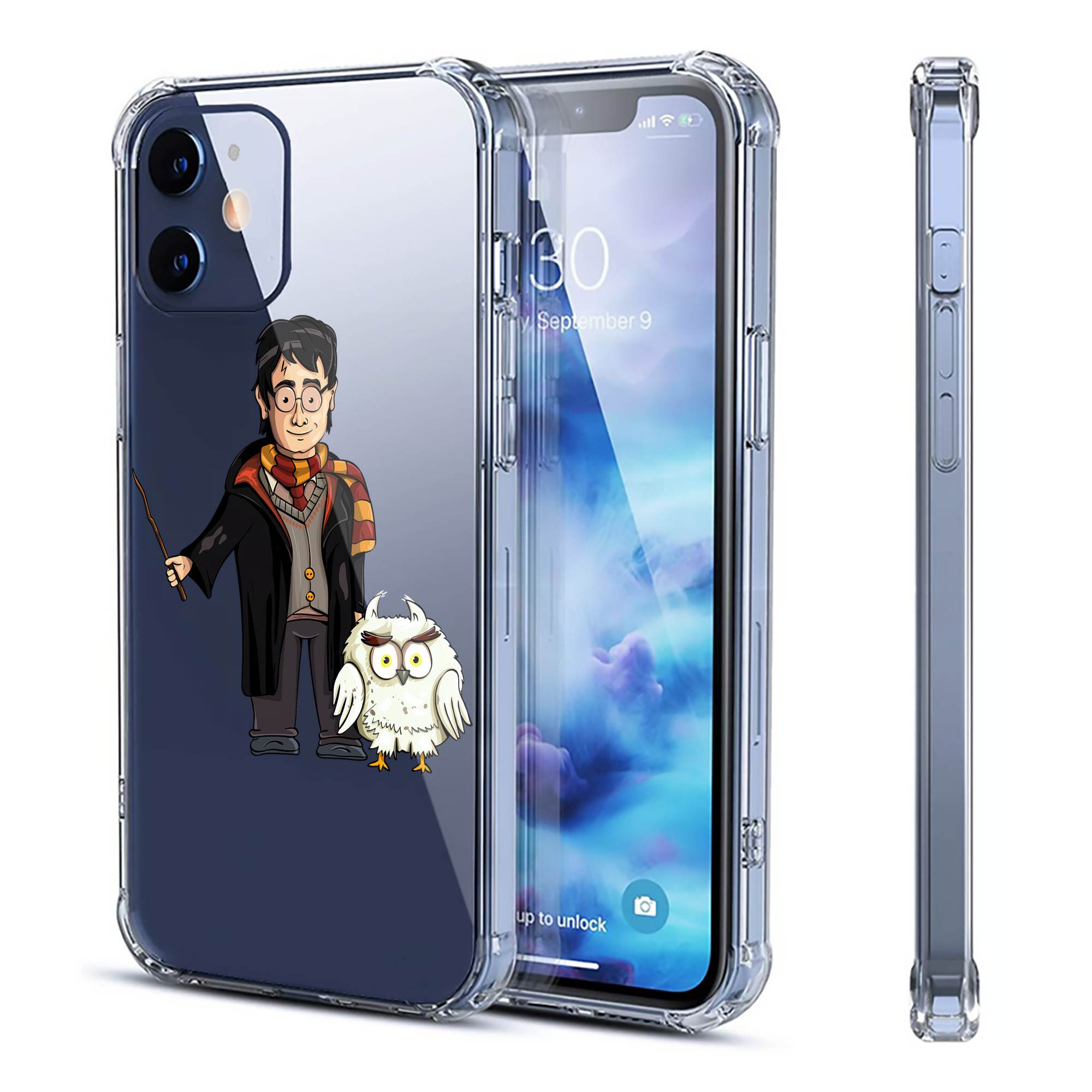 （画像用） Harry Potter ハリー・ポッターシリーズ 【iPhone 12シリーズ対応】透明スマホケース（クリアソフトケース）